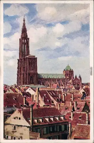 CPA Straßburg Strasbourg Münster 1942