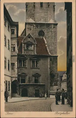 Ansichtskarte Jena Straßenpartie - Burgkeller 1917 