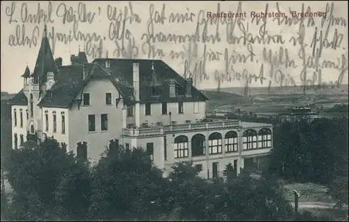 Ansichtskarte Bredeney-Essen (Ruhr) Hotel Ruhrstein 1916 