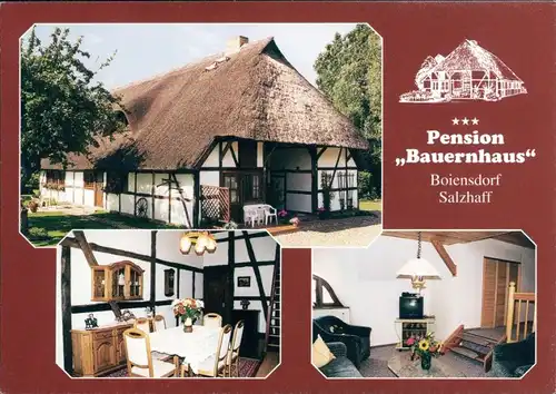 Ansichtskarte Boiensdorf Pension "Bauernhaus" 1995