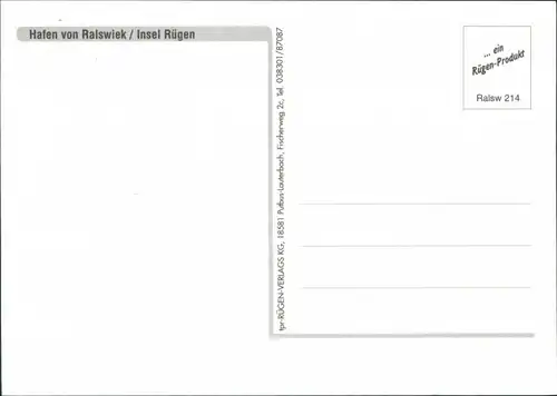 Ansichtskarte Ralswiek Bootshafen 1995