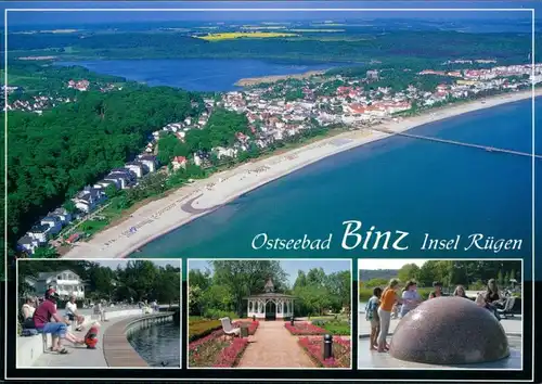 Ansichtskarte Binz (Rügen) Luftbild von Südost 1995
