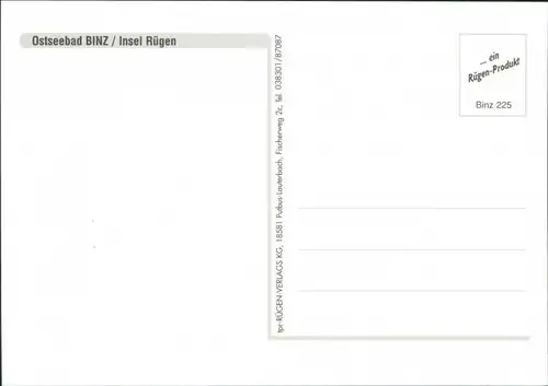 Ansichtskarte Binz (Rügen) Luftbild von Südost 1995