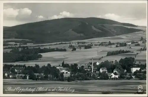 Postcard Bad Oppelsdorf Opolno Zdrój Blick auf Stadt und Fabrik 1932 