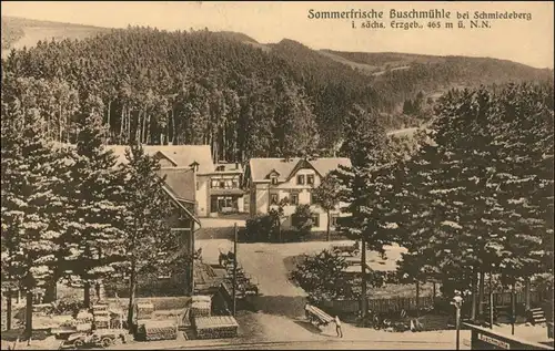 Schmiedeberg (Erzgebirge)-Dippoldiswalde Sommerfrische Buschmühle 1909 