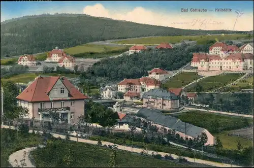 Ansichtskarte Bad Gottleuba-Bad Gottleuba-Berggießhübel Heilstätte 1914