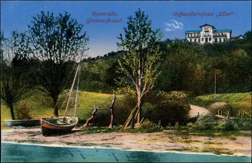 Postcard Apenrade Aabenraa Åbenrå Gjennerstrand, Schwesternheim 1915