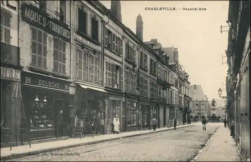 Charleville-Mézières Charleville-Mézières Grande rue - Geschäfte 1913 