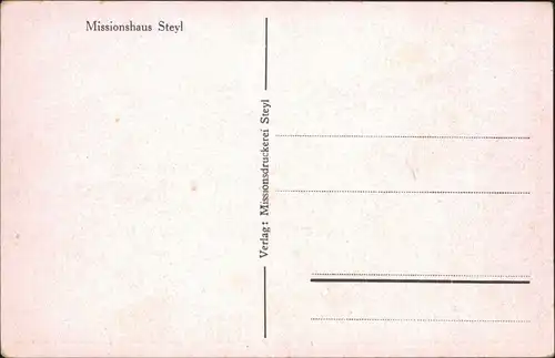 Postkaart Steyl-Venlo Missionshaus St. Michael, Steyl 1915