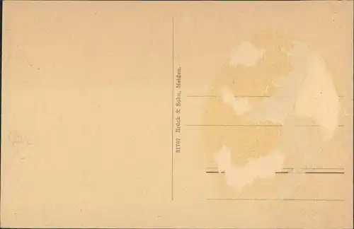 Ansichtskarte Stolpen Flusspartie und Stadt 1913 