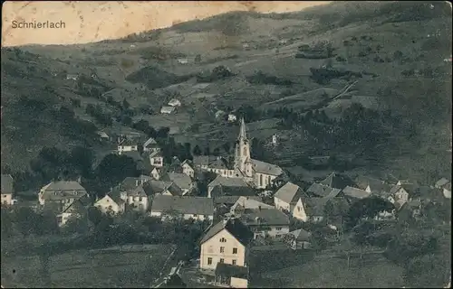 CPA Schnierlach Elsaß Lapoutroie Blick auf  Stadt Vallée de Kaysersberg 1916