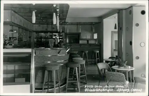 Ansichtskarte Friedrichsbrunn Bar - FDGB Heim Gustav Zabel 1963 