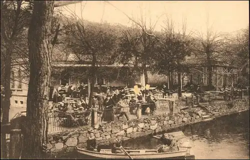 Ansichtskarte Gohlis-Niederau Gasthaus Buschmühle 1912 