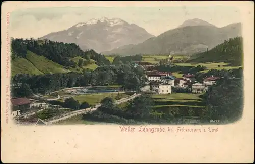 Ansichtskarte Fieberbrunn Weiler Lehnmühle (coloriert) 1907 