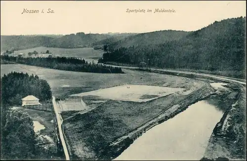 Ansichtskarte Nossen Sportplatz im Muldental 1912 
