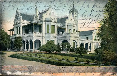 Postcard Buenos Aires Partie an der Villa 1906 