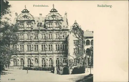 Ansichtskarte Heidelberg Friedrichsbau 1911 