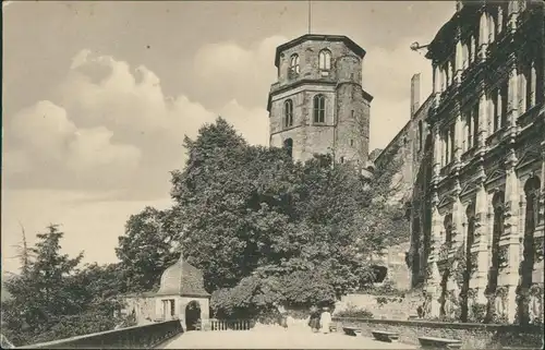 Ansichtskarte Heidelberg Heidelberger Schloss - Schlossaltan 1923