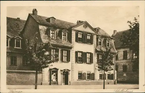 Ansichtskarte Weimar Schillerhaus 1926
