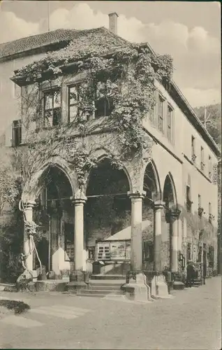 Ansichtskarte Heidelberg Brunnenhalle am Soldatenbau 1915