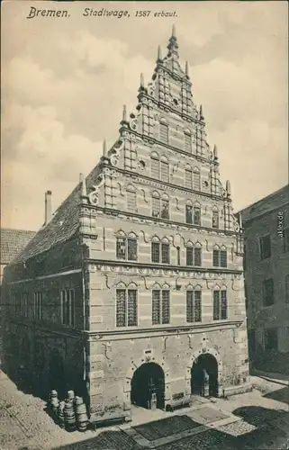 Ansichtskarte Bremen Stadtwage 1914