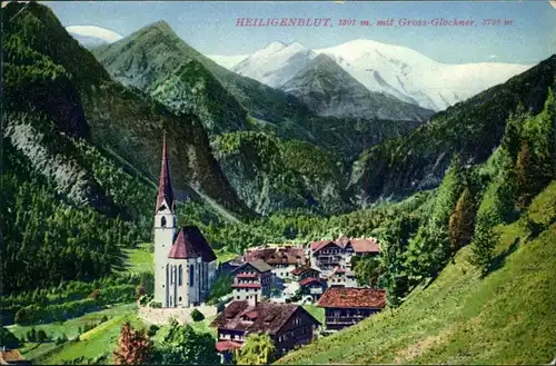Ansichtskarte Heiligenblut (Kärnten) Blick auf den Ort 1914