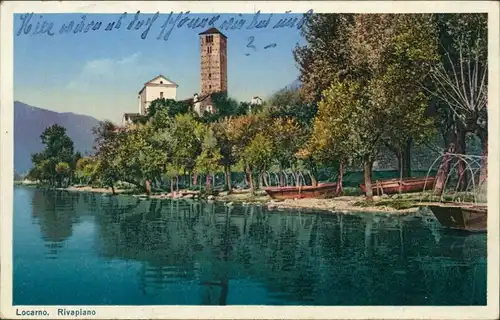 Ansichtskarte Locarno Rivapiano 1946