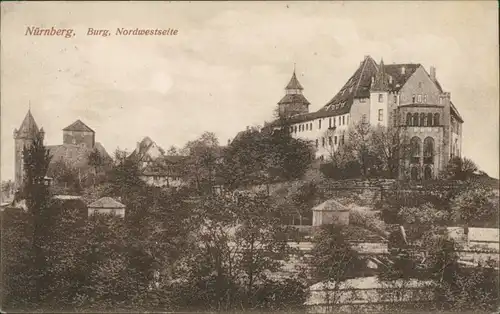 Ansichtskarte Nürnberg Nürnberger Burg 1908