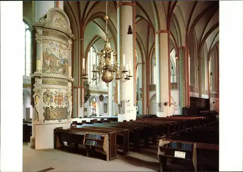 Ansichtskarte Lüneburg Johnniskirche - Mittelschiff 1995