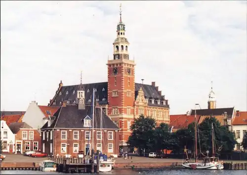 Ansichtskarte Leer (Ostfriesland) Rathaus und Waage 1995