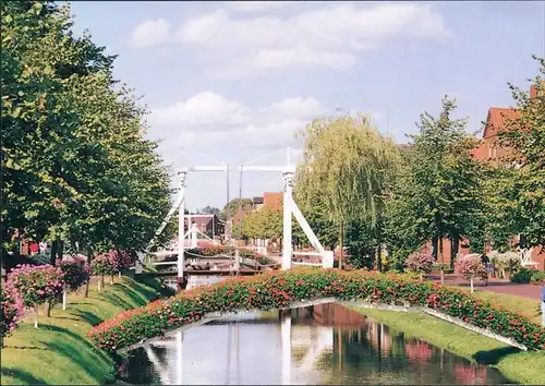 Ansichtskarte Papenburg (Ems) Hauptkanal 1995