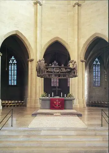 Hildesheim St.-Andreaskirche - Abendmahlgruppe und Altarkreuz 1995