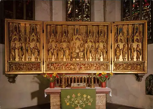 Ansichtskarte Göttingen Doopelflügelaltar in der Jacobikirche 1995