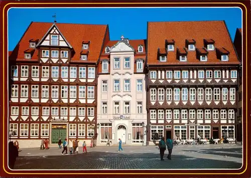 Hildesheim Marktplatz mit Stadtschänke, Forte-Hotel und Gildehaus 1995