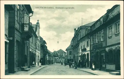 Deutsch Gabel Jablonné  Reichenbergerstraße b Liberec Reichenberg 1925
