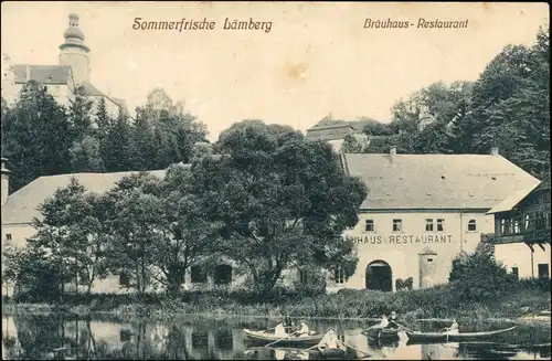 Deutsch Gabel Jablonné Brauhaus Restaurant, Lämberg Liberec Reichenberg 1910