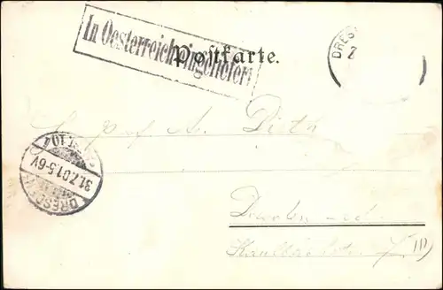 Postcard Tetschen-Bodenbach Decín Partie auf dem Marktplatz 1901 