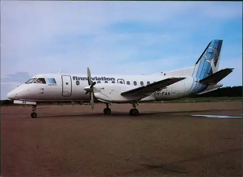 Mariehamn Propellerflugzeug: Finnaviation SF-240A OH-FAA Mariehamn airport 1987