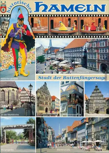 Hameln Rattenfängerspiele,  Bäckerstraße, Bürgergarten, Osterstraße 1995