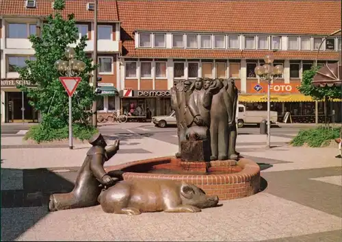 Ansichtskarte Cloppenburg Eberborgbrunnen 1995