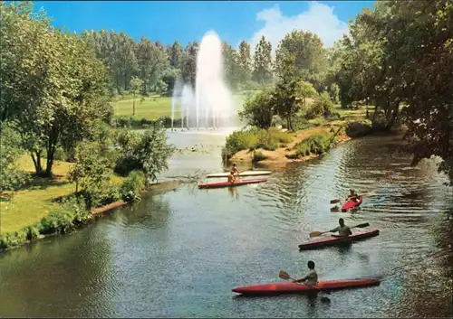 Ansichtskarte Bad Bevensen an der Ilmenau - Kanufahrer 1996