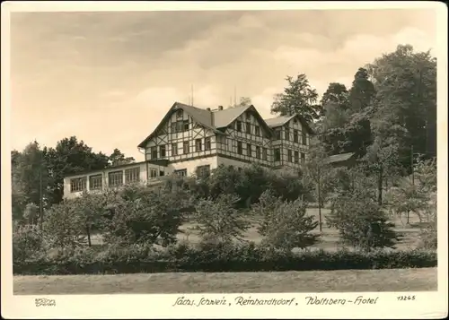 Schöna-Reinhardtsdorf-Schöna Hotel Wolfsberg 1955 Walter Hahn:13265