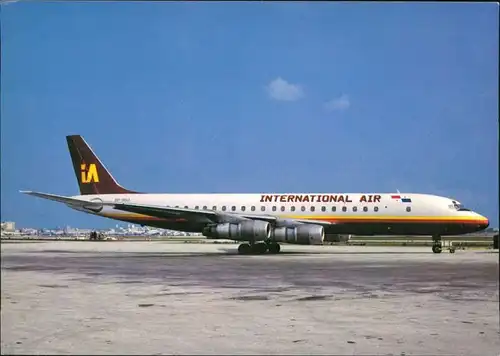 Miami Flugzeug "International Air" - Douglas DC-8-55F auf dem Flughafen 1982