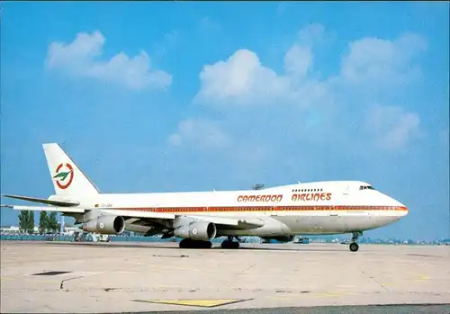 Ansichtskarte  Flugzeug "Cameroon Airlines" - Boeing 747 1985