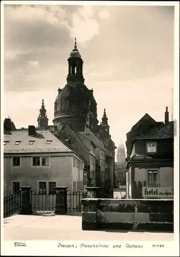 Innere Altstadt-Dresden Frauenkirche, Neues Rathaus 1962 Walter Hahn:10787
