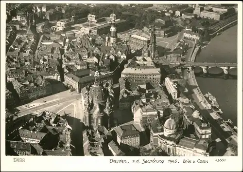 Dresden Luftbild vor der Zerstörung 1945 1945/1967 Walter Hahn:13001