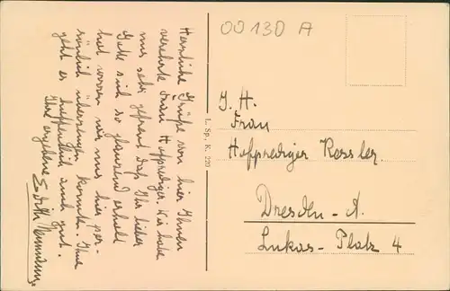 Postcard Karlsbad Karlovy Vary Straßenpartie - Bad I 1919 