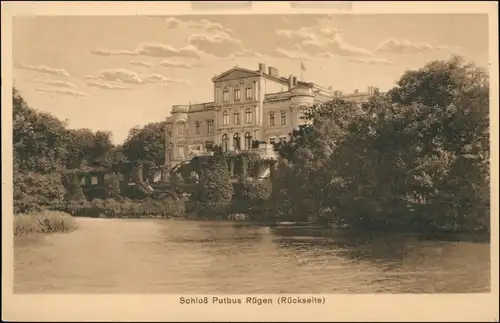 Ansichtskarte Putbus Schloß Putbus (Rückseite) 1920 