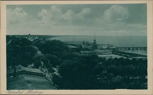 Postcard Misdroy Międzyzdroje Blick auf die Promenade 1928 