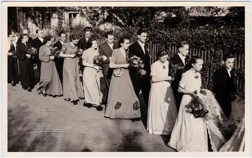 Ansichtskarte  Hochzeit? Konfirmation? 1960